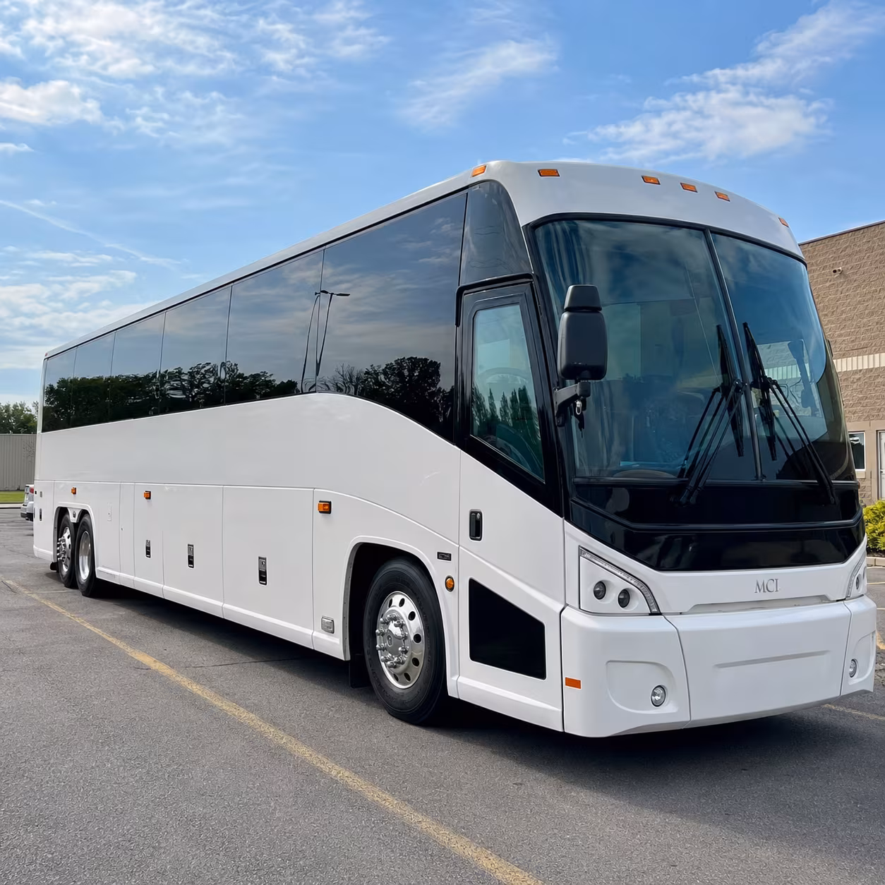 Berkeley School Event Transportation party bus exterior