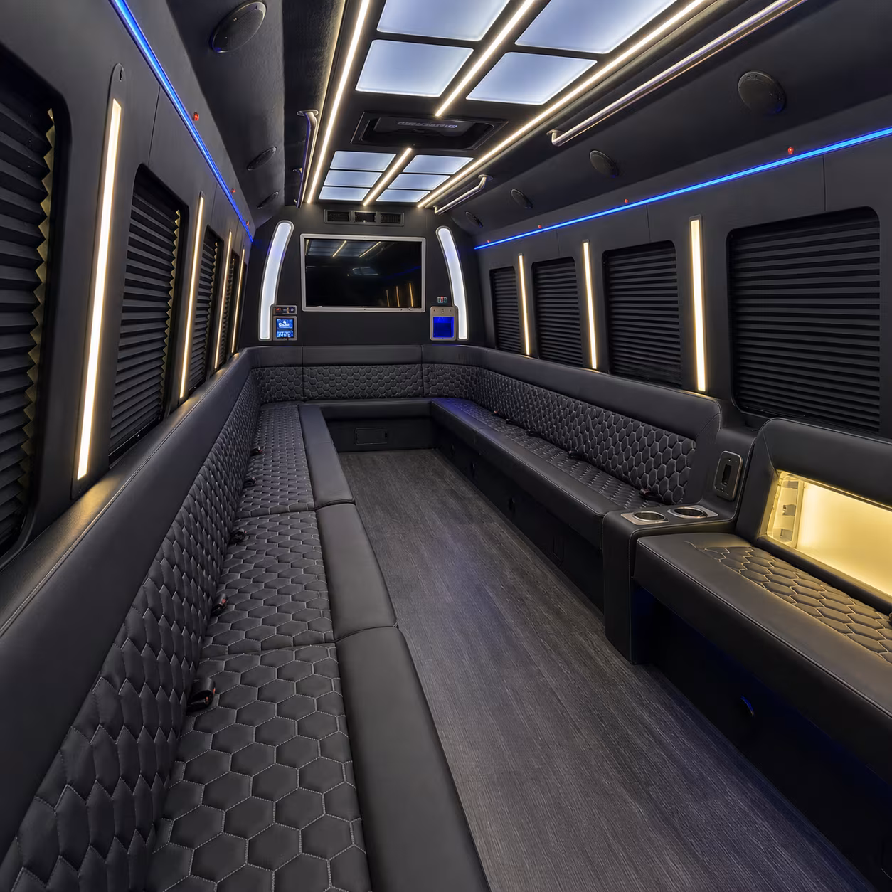 Berkeley Sporting Event Transportation party bus interior