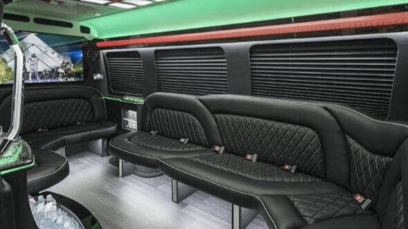 Interior of Berkeley Party Bus Company's 15 Passenger Party Bus in Berkeley