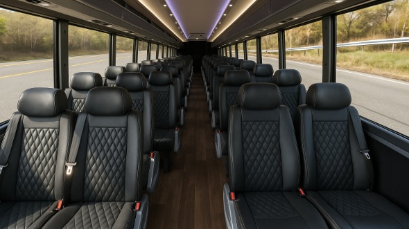 Interior of Charter Bus Company Berkeley's 25 Passenger Minibus in Berkeley