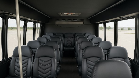 Interior of Charter Bus Company Berkeley's 30 Passenger Minibus in Berkeley