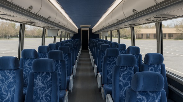 Interior of Charter Bus Company Berkeley's 40 Passenger Charter Bus in Berkeley