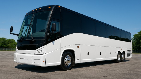 Exterior of Charter Bus Company Berkeley's 44 Passenger Charter Bus in Berkeley
