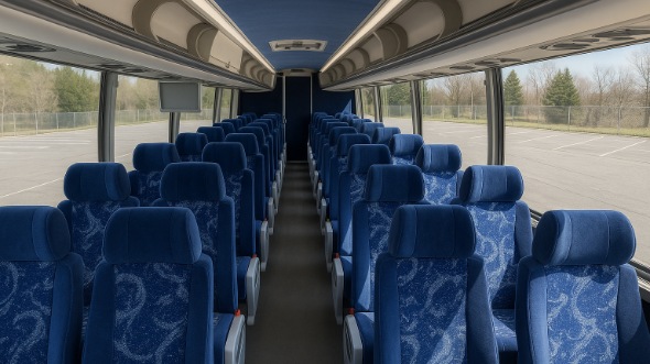 Interior of Charter Bus Company Berkeley's 44 Passenger Charter Bus in Berkeley