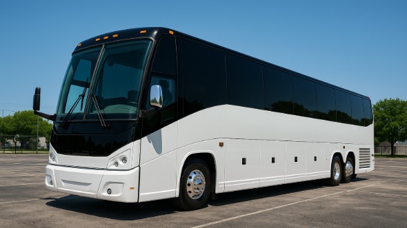 Exterior of Charter Bus Company Berkeley's 47 Passenger Charter Bus in Berkeley
