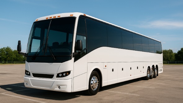 Exterior of Charter Bus Company Alameda's 50 Passenger Party Bus in Alameda