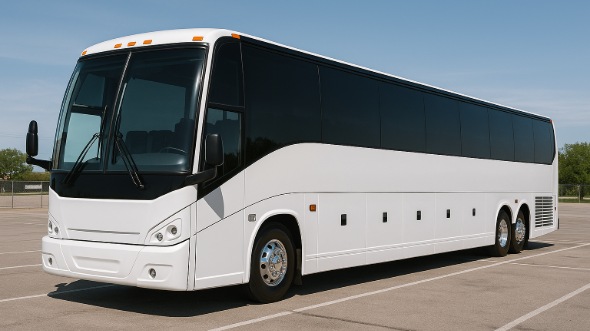 Exterior of Charter Bus Company Vallejo's 50 Passenger Party Bus in Vallejo