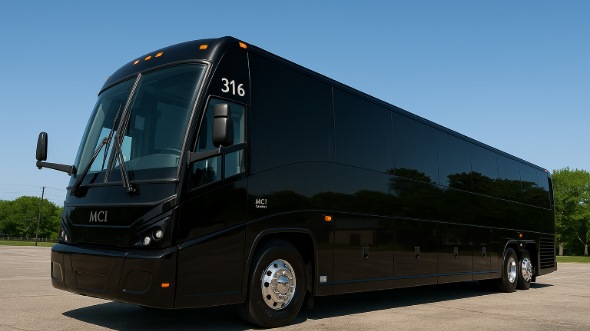 Exterior of Charter Bus Company Berkeley's 56 Passenger Charter Bus in Berkeley